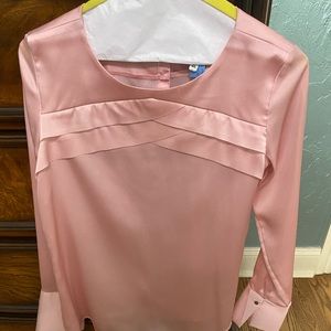Beautiful pink long sleeve blouse